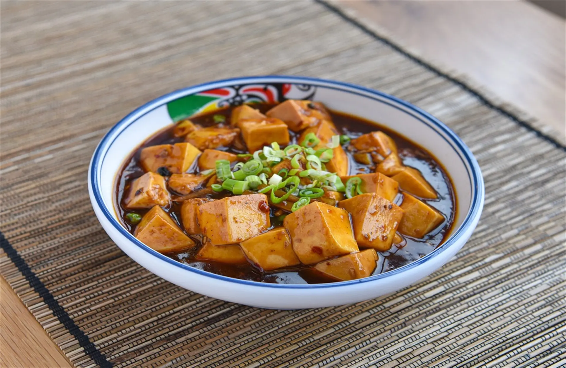 Spicy Mapo tofu in savory sauce at Tang Wok, a Chinese Restaurant in Miami